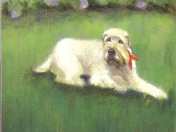 White Dog in Red Neckerchief